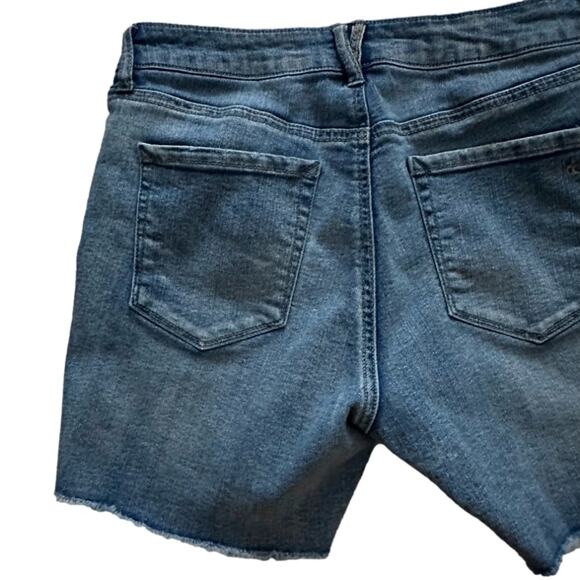 Jessica Simpson Denim Shorts Distressed Raw Hem Denim Jean Shorts Size 28 - Picture 6 of 11